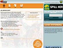 Tablet Screenshot of jokersystemet.no